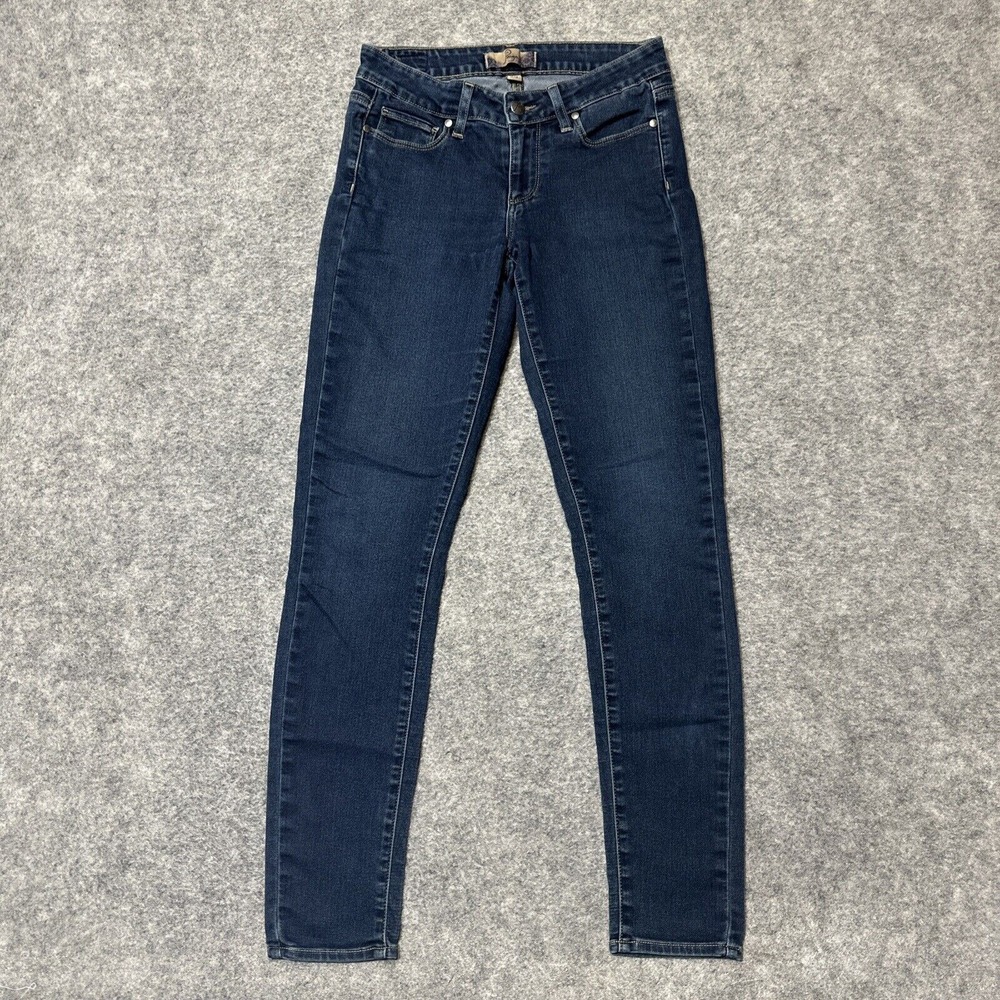 Paige Peg Super Skinny Jeans Womens Size 25 Blue Dark Wash Denim